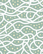 Gentle Waves and Dots Design Rug
