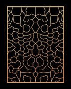 Geometric Network Pattern Rug