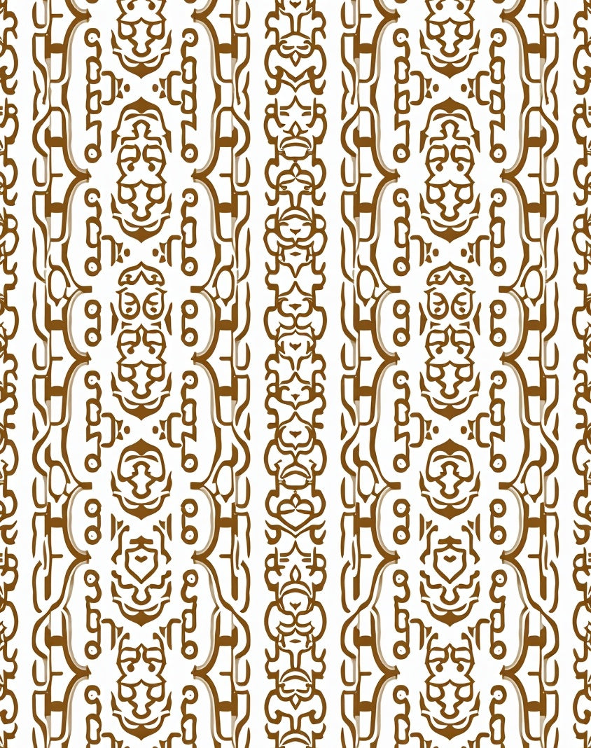 Ornate Tribal Inspired Pattern Design Rug
