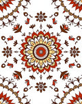 Traditional Mandala Floral Pattern Rug