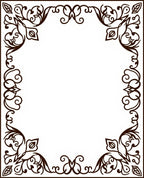 Elaborate Floral Scrollwork Accent Rug