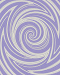 Lavender White Swirl Pattern Rug
