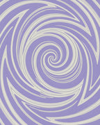 Lavender White Swirl Pattern Rug