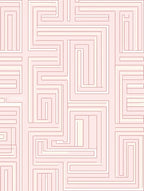 Geometric Maze Pattern Rug
