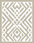 Geometric Diamond Stripe Pattern Rug