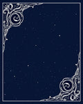 Celestial Swirls Starlight Pattern Rug