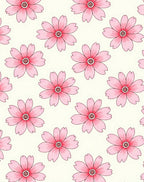 Pink Floral Print Pattern Design Rug