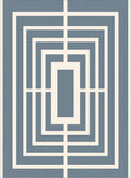 Classic Geometric Rectangular Lattice Rug