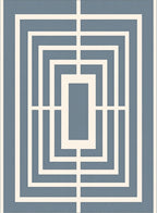 Classic Geometric Rectangular Lattice Rug