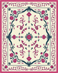 Victorian Floral Swirl Pattern Rug