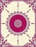 Mandala Design With Floral Accents Rug