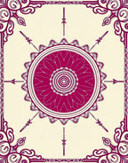 Mandala Design With Floral Accents Rug
