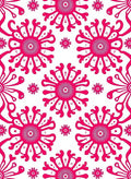 Bold Flower Sunburst Graphic Rug