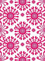 Bold Flower Sunburst Graphic Rug