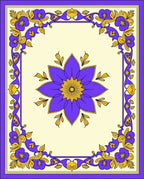 Victorian Floral Swirls Rug