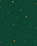 Emerald Green Gold Dot Pattern Rug
