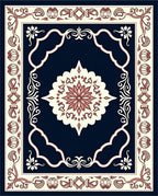 Ornate Floral Mandala Patterned Rug