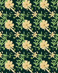 Delicate Floral Vine Pattern Rug