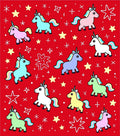 Whimsical Unicorn Starry Pattern Rug