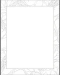 Organic Leaf Outline Border Rug