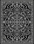 Intricate Floral and Swirl Design Rug