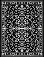 Intricate Floral and Swirl Design Rug