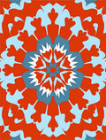 Mandala Style Radial Pattern Rug