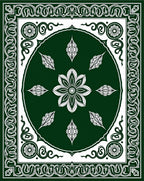 Ornate Floral Medallion Pattern Rug