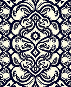 Classic Floral Damask Pattern Rug