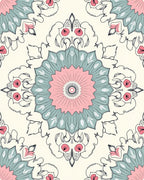 Intricate Mandala Floral Pattern Rug