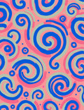 Abstract Swirl Pattern with Fun Accents Rug