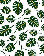 Tropical Leaf Pattern Rug