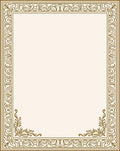 Ornate Scroll Leaf Border Rug