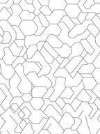 Abstract Geometric Fragmented Pattern Rug