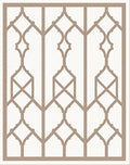 Neutral Toned Geometric Lattice Rug