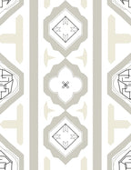 Symmetrical Abstract Geometric Pattern Rug