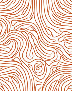 Flowing Contour Wood Grain Abstract Design Rug