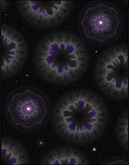 Cosmic Swirls With Purple Accents Rug