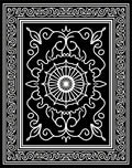Floral Scrollwork With Central Medallion Design Rug