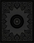 Dark Floral Scrollwork Centerpiece Rug