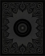Dark Floral Scrollwork Centerpiece Rug