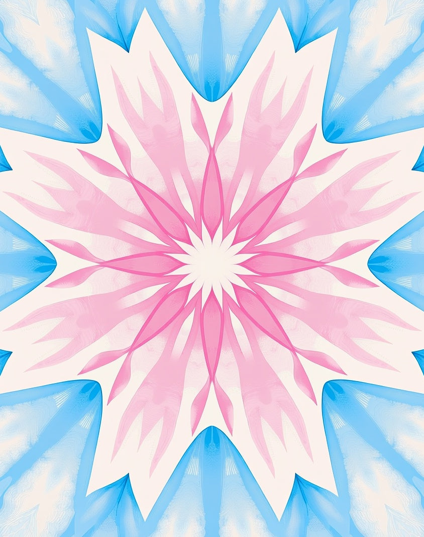 Floral Mandala Style Design Rug