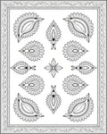 Ornate Paisley Floral Patterned Design Rug