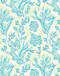 Oceanic Floral Sketch Pattern Rug