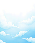 Dreamy Sky Cloud Pattern Rug