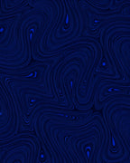 Deep Blue Abstract Swirl Pattern Rug