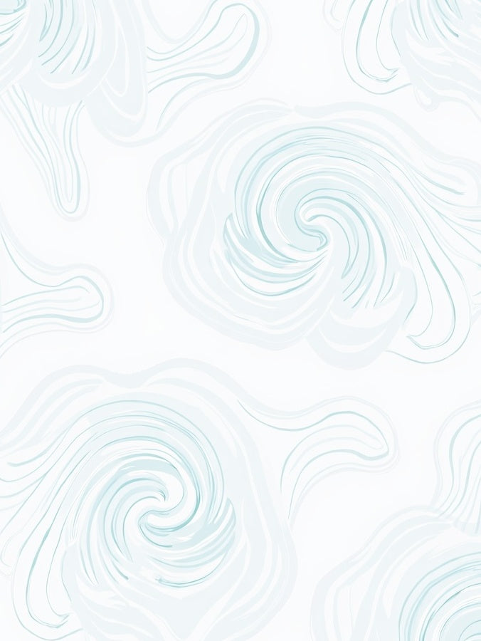 Blended Swirls Light Blue Art Rug