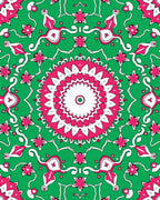 Mandala Floral Patterned Vivid Rug
