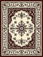 Ornate Floral Patterned Rug