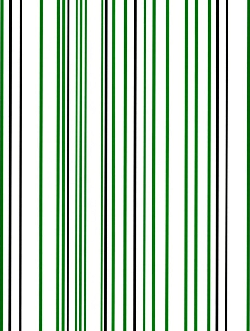 Vertical Green Black Stripe Pattern Rug